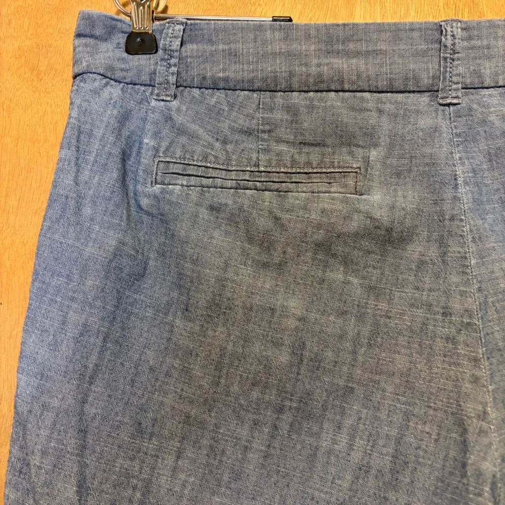 J.Crew Chino Shorts Women 10 Coastal Chambray Casual 5"Inseam 100% Cotton Beachy - Picture 9 of 13